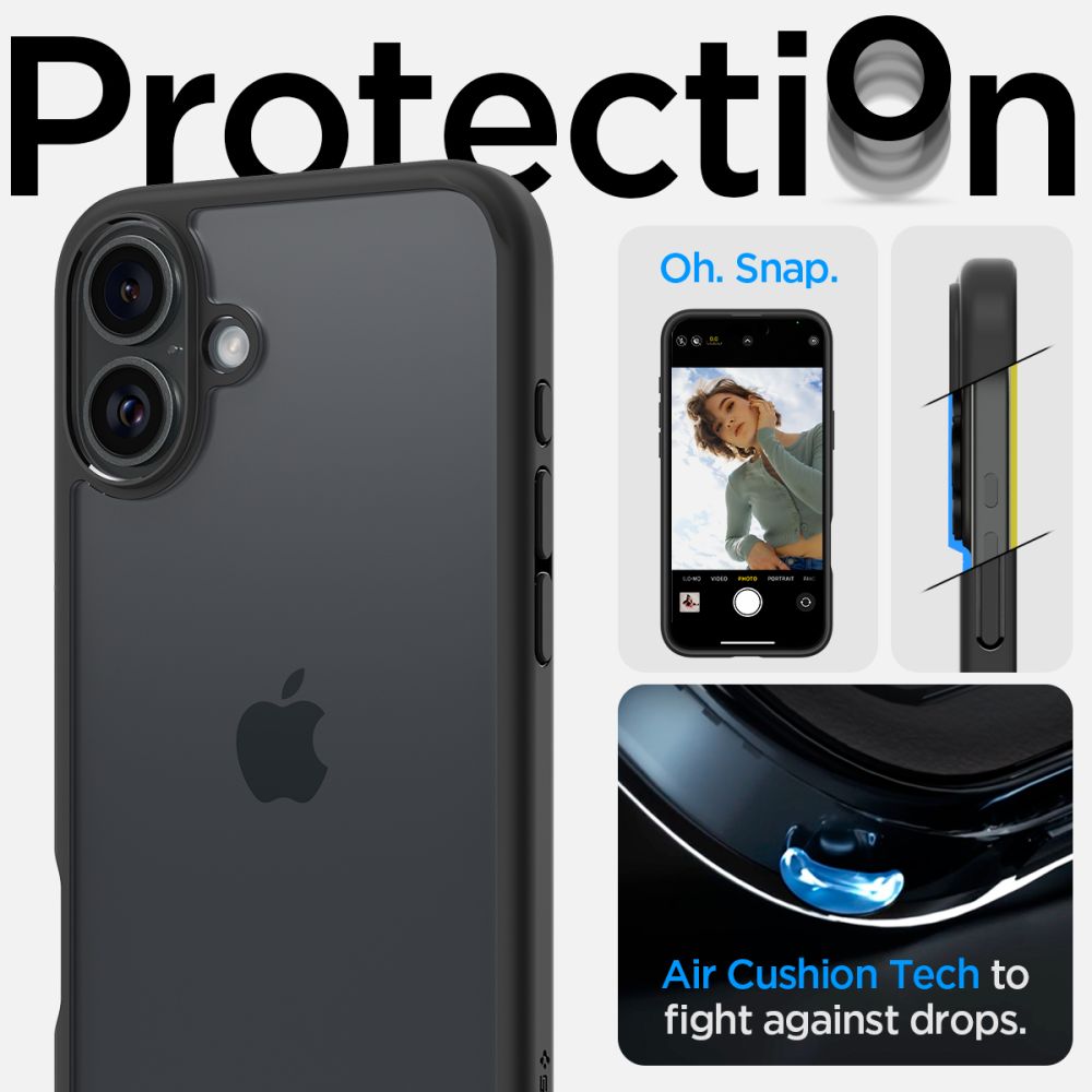  SPIGEN ULTRA HYBRID IPHONE 16 PLUS MATTE BLACK