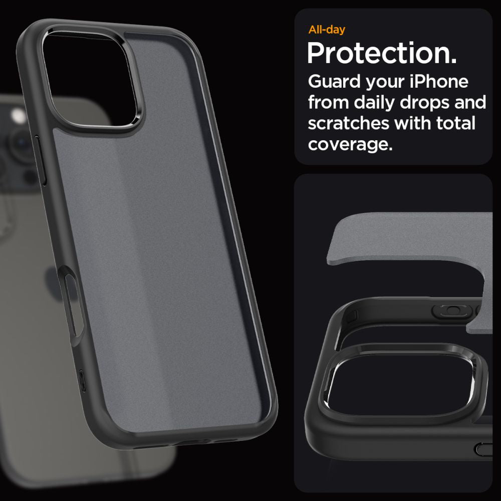 KRYT SPIGEN ULTRA HYBRID IPHONE 16 PRO FROST BLACK