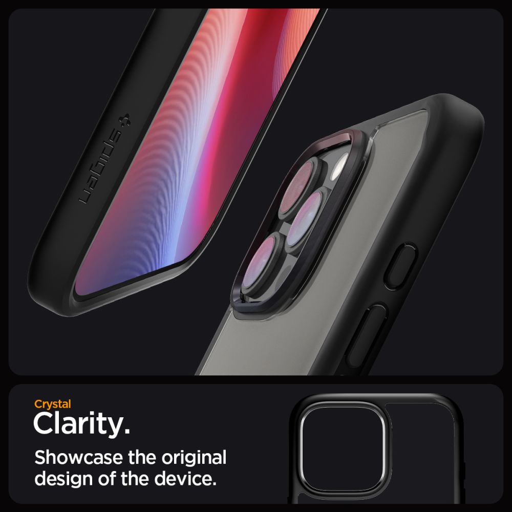 KRYT SPIGEN ULTRA HYBRID IPHONE 16 PRO MAX MATTE BLACK