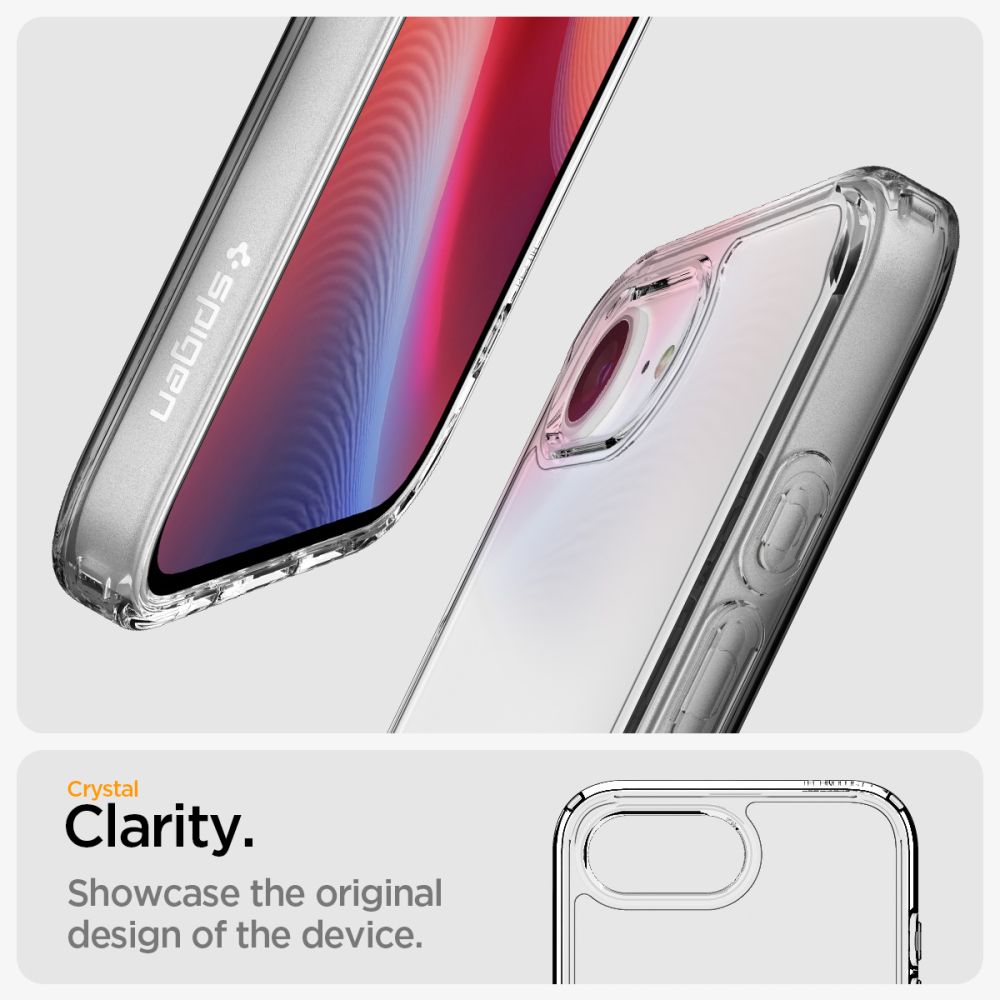KRYT SPIGEN ULTRA HYBRID IPHONE 16E CRYSTAL CLEAR