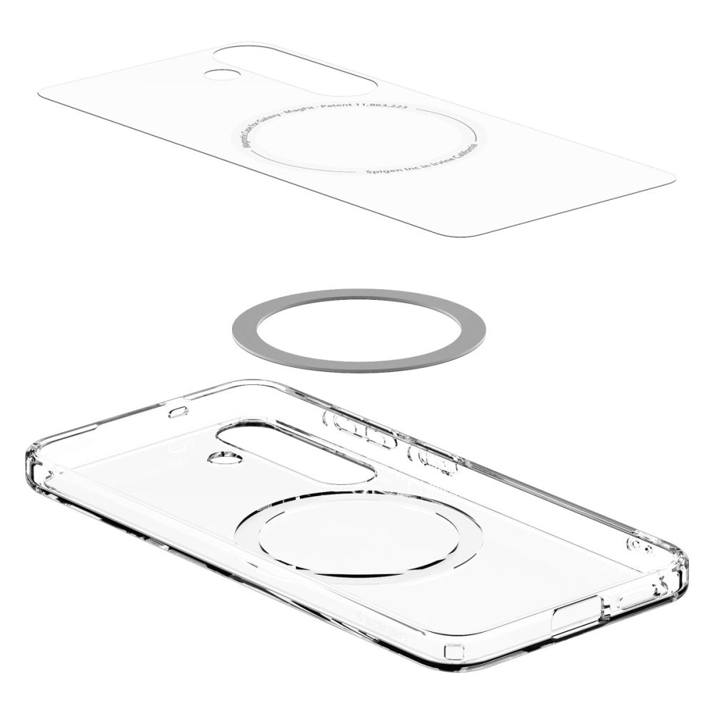 KRYT SPIGEN ULTRA HYBRID MAG MAGSAFE GALAXY S25 CLEAR/WHITE