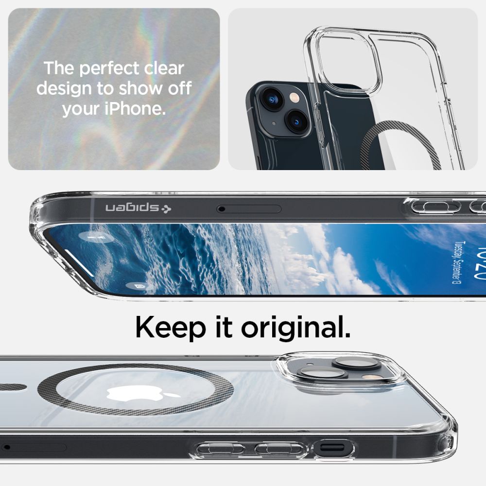 KRYT SPIGEN ULTRA HYBRID MAG MAGSAFE IPHONE 14 PLUS CARBON FIBER