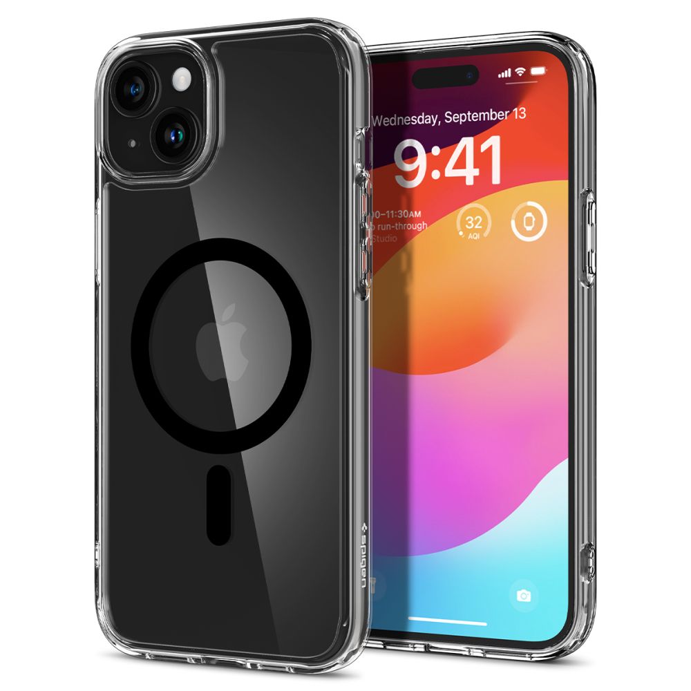KRYT SPIGEN ULTRA HYBRID MAG MAGSAFE IPHONE 15 PLUS BLACK