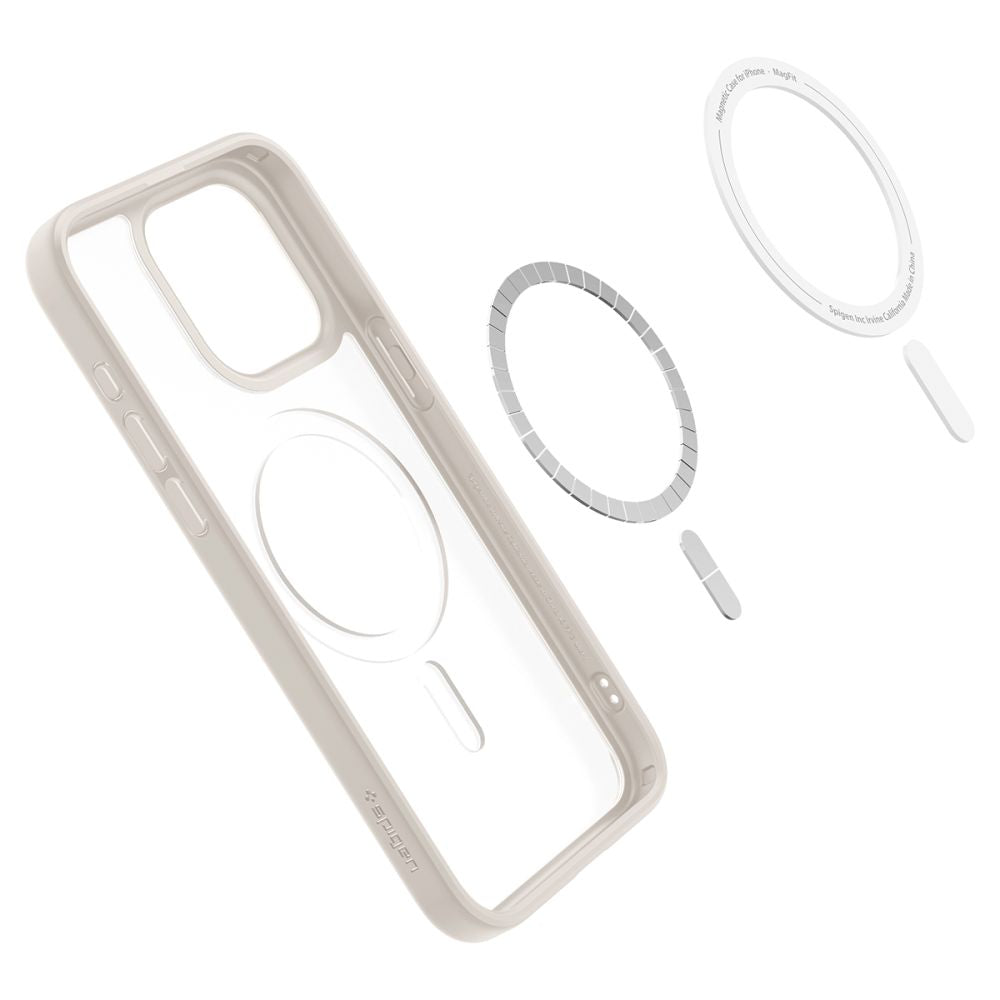 KRYT SPIGEN ULTRA HYBRID MAG MAGSAFE IPHONE 15 PRO FROST NATURAL TITANIUM