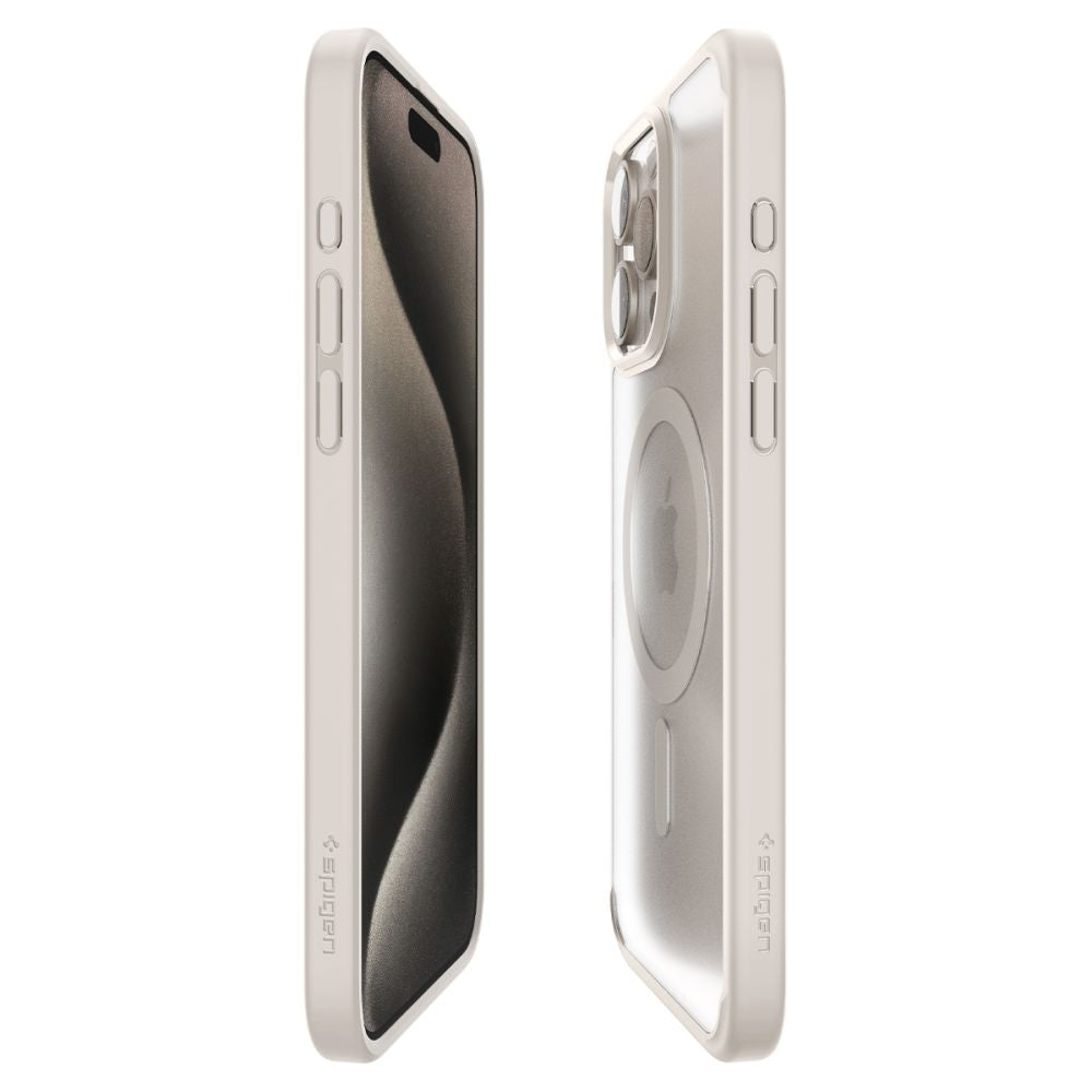 KRYT SPIGEN ULTRA HYBRID MAG MAGSAFE IPHONE 15 PRO FROST NATURAL TITANIUM