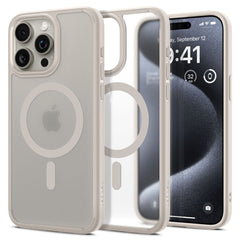 KRYT SPIGEN ULTRA HYBRID MAG MAGSAFE IPHONE 15 PRO FROST NATURAL TITANIUM