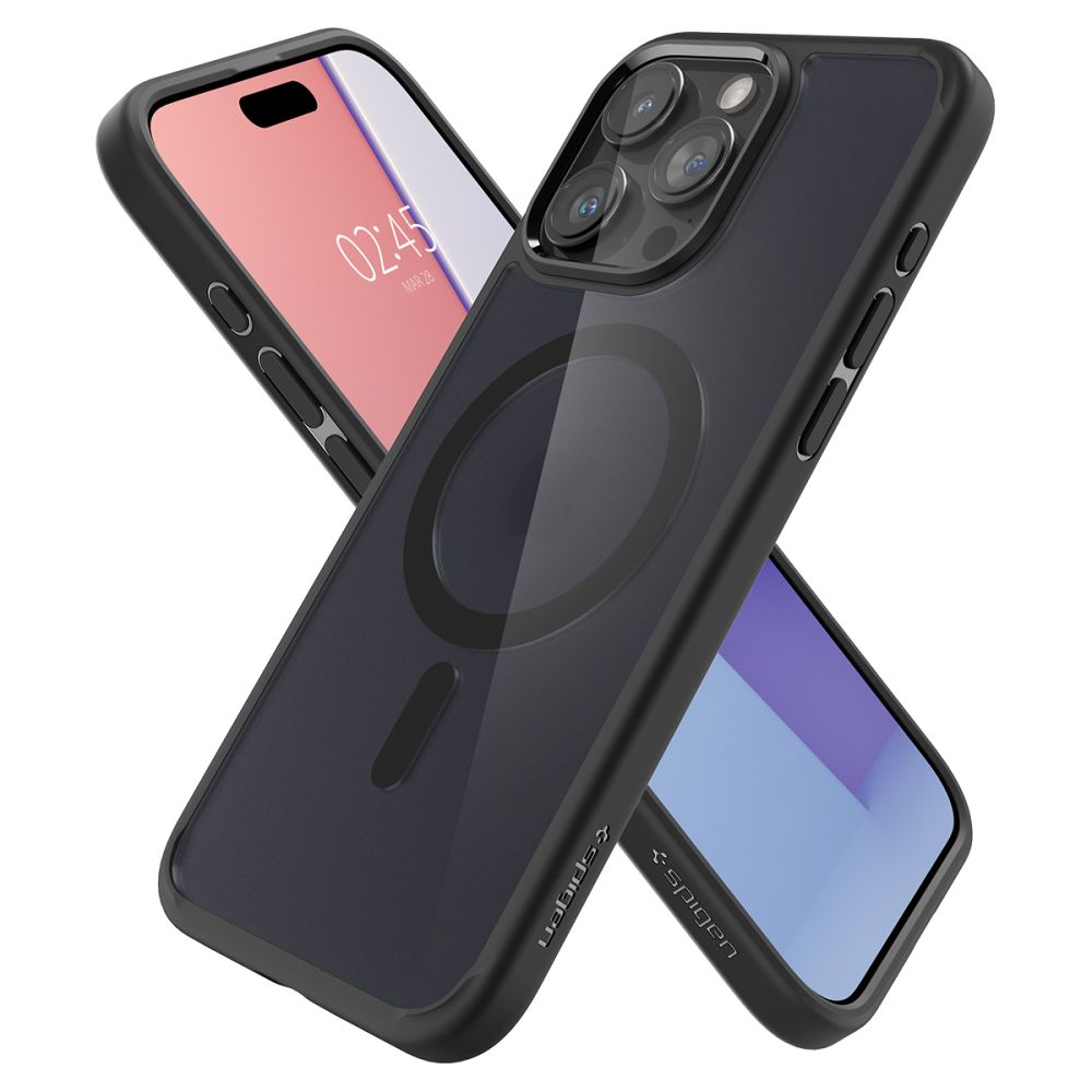 KRYT SPIGEN ULTRA HYBRID MAG MAGSAFE IPHONE 15 PRO MAX FROST BLACK
