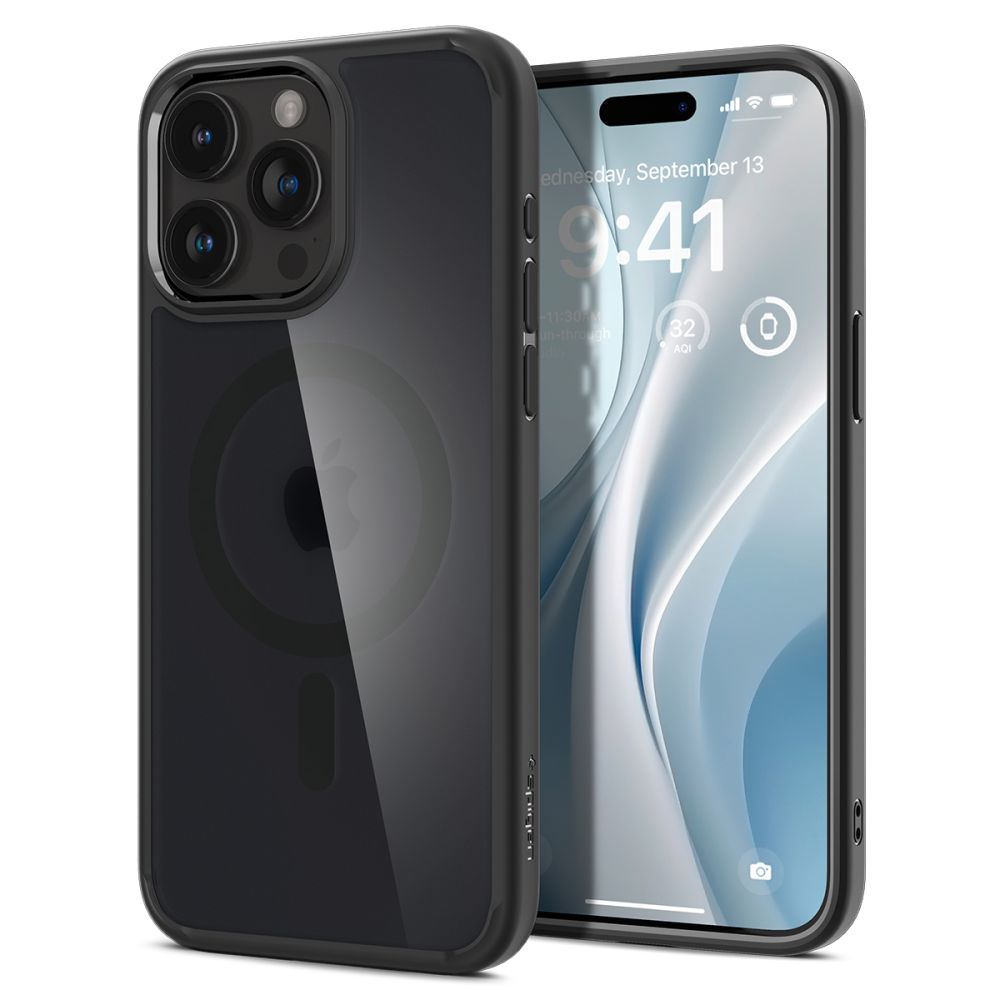 KRYT SPIGEN ULTRA HYBRID MAG MAGSAFE IPHONE 15 PRO MAX FROST BLACK