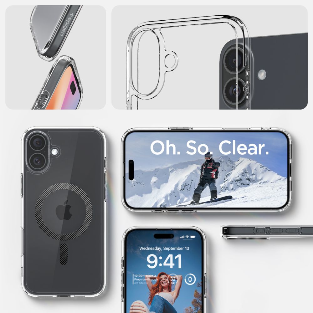 KRYT SPIGEN ULTRA HYBRID MAG MAGSAFE IPHONE 16 CARBON FIBER