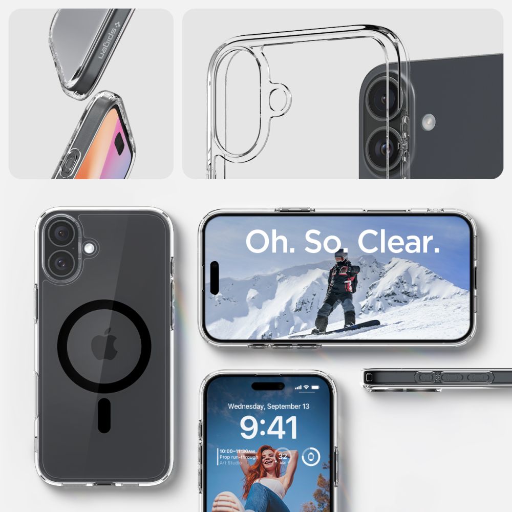 KRYT SPIGEN ULTRA HYBRID MAG MAGSAFE IPHONE 16 PLUS BLACK