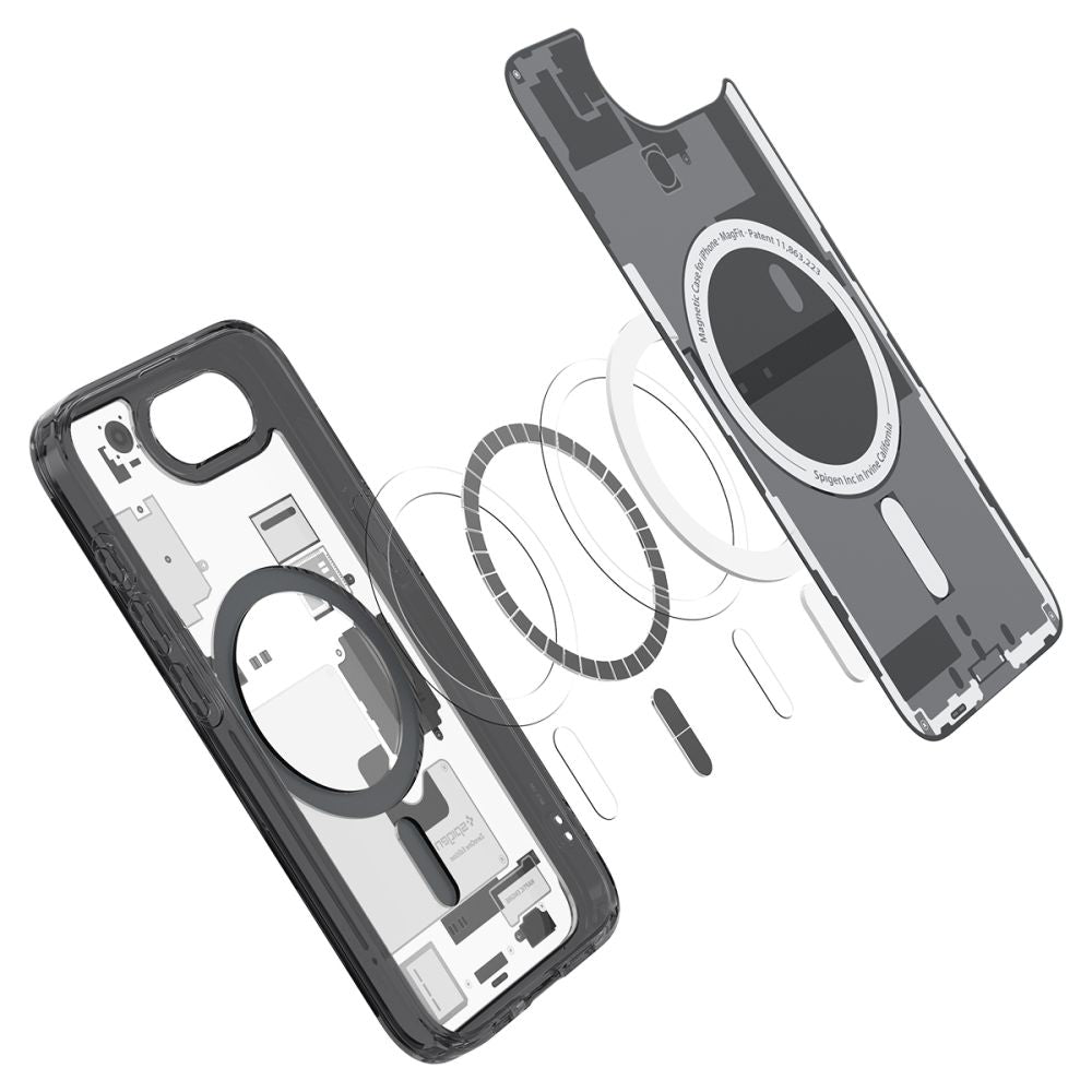 KRYT SPIGEN ULTRA HYBRID MAG MAGSAFE IPHONE 16E ZERO ONE BLACK