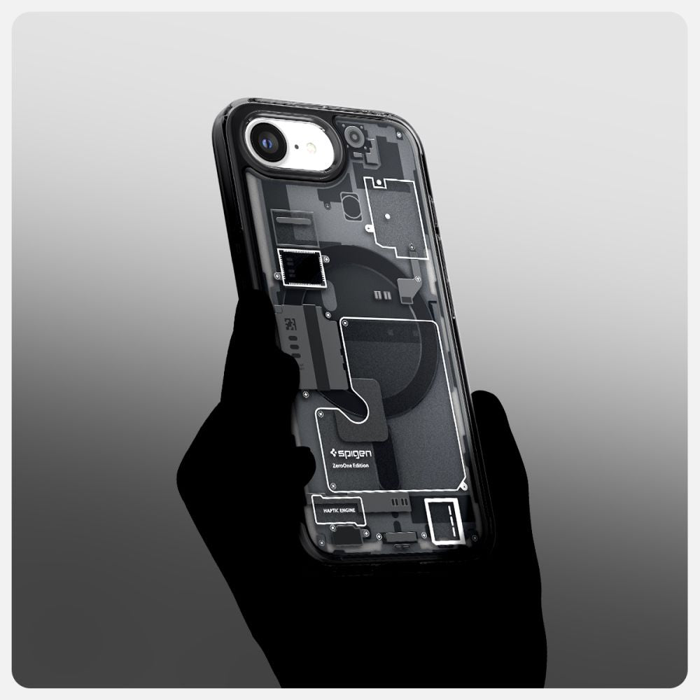 KRYT SPIGEN ULTRA HYBRID MAG MAGSAFE IPHONE 16E ZERO ONE BLACK