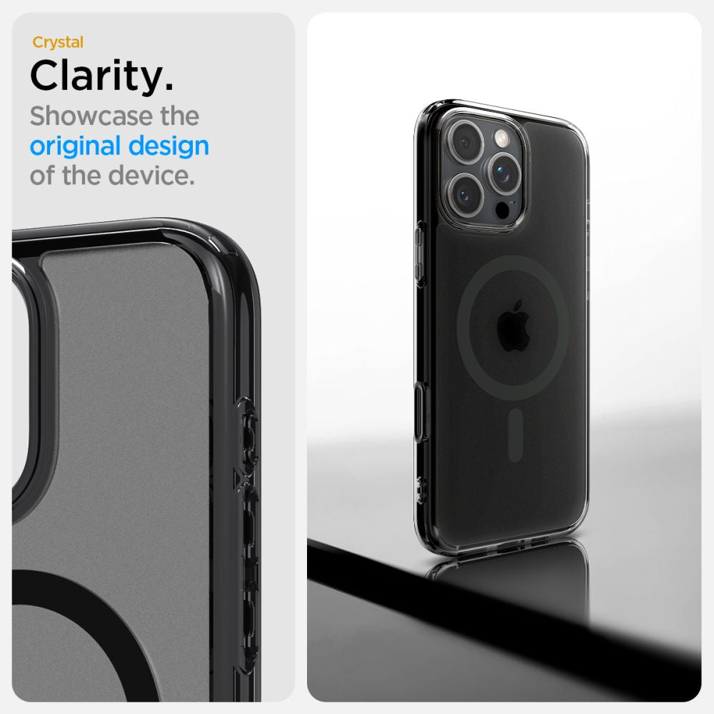 KRYT SPIGEN ULTRA HYBRID ”T” MAG MAGSAFE IPHONE 16 PRO FROST BLACK