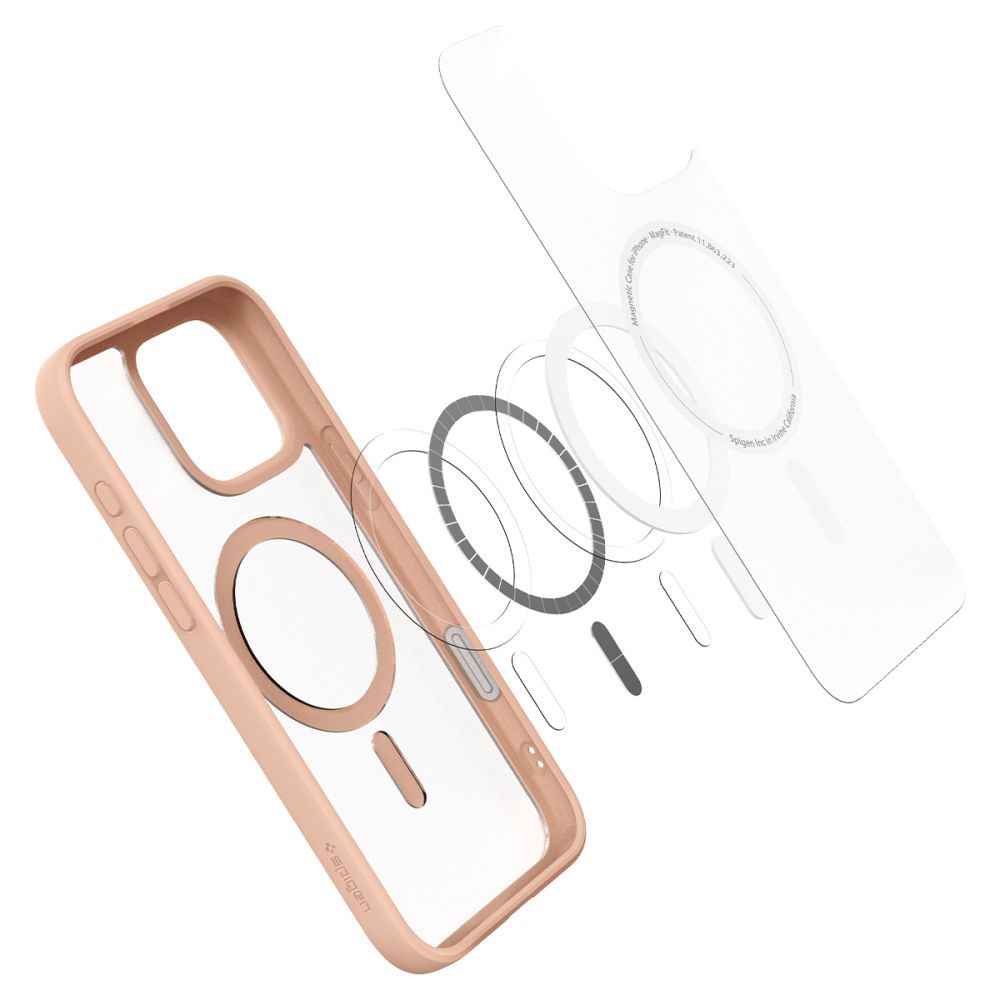 KRYT SPIGEN ULTRA HYBRID ”T” MAG MAGSAFE IPHONE 16 PRO MAX FROST ROSE TITANIUM