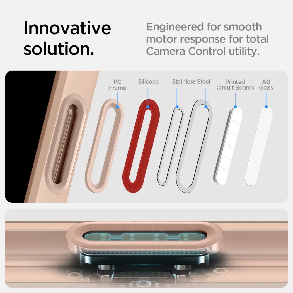 KRYT SPIGEN ULTRA HYBRID ”T” MAG MAGSAFE IPHONE 16 PRO MAX FROST ROSE TITANIUM