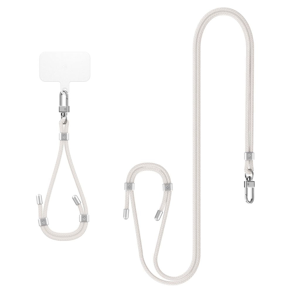 SPIGEN UNIVERSAL STRAP SET CROSSBODY & WRIST PEARL WHITE