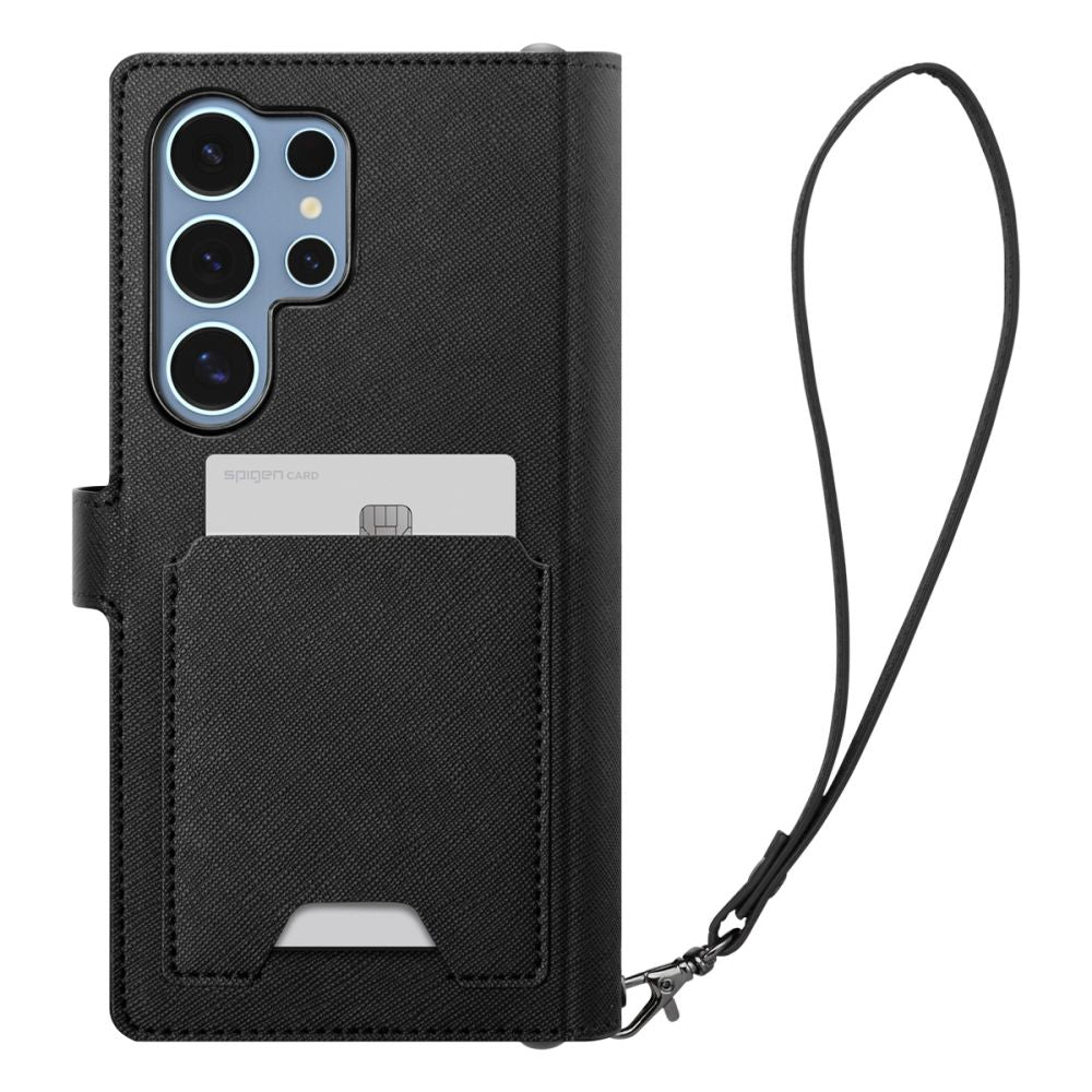 KRYT SPIGEN WALLET ”S” GALAXY S25 ULTRA BLACK