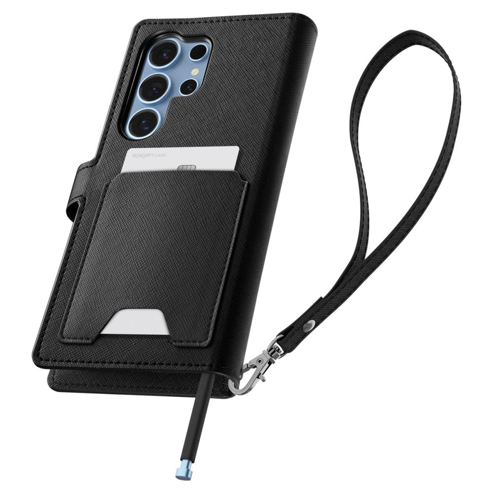 KRYT SPIGEN WALLET ”S” GALAXY S25 ULTRA BLACK