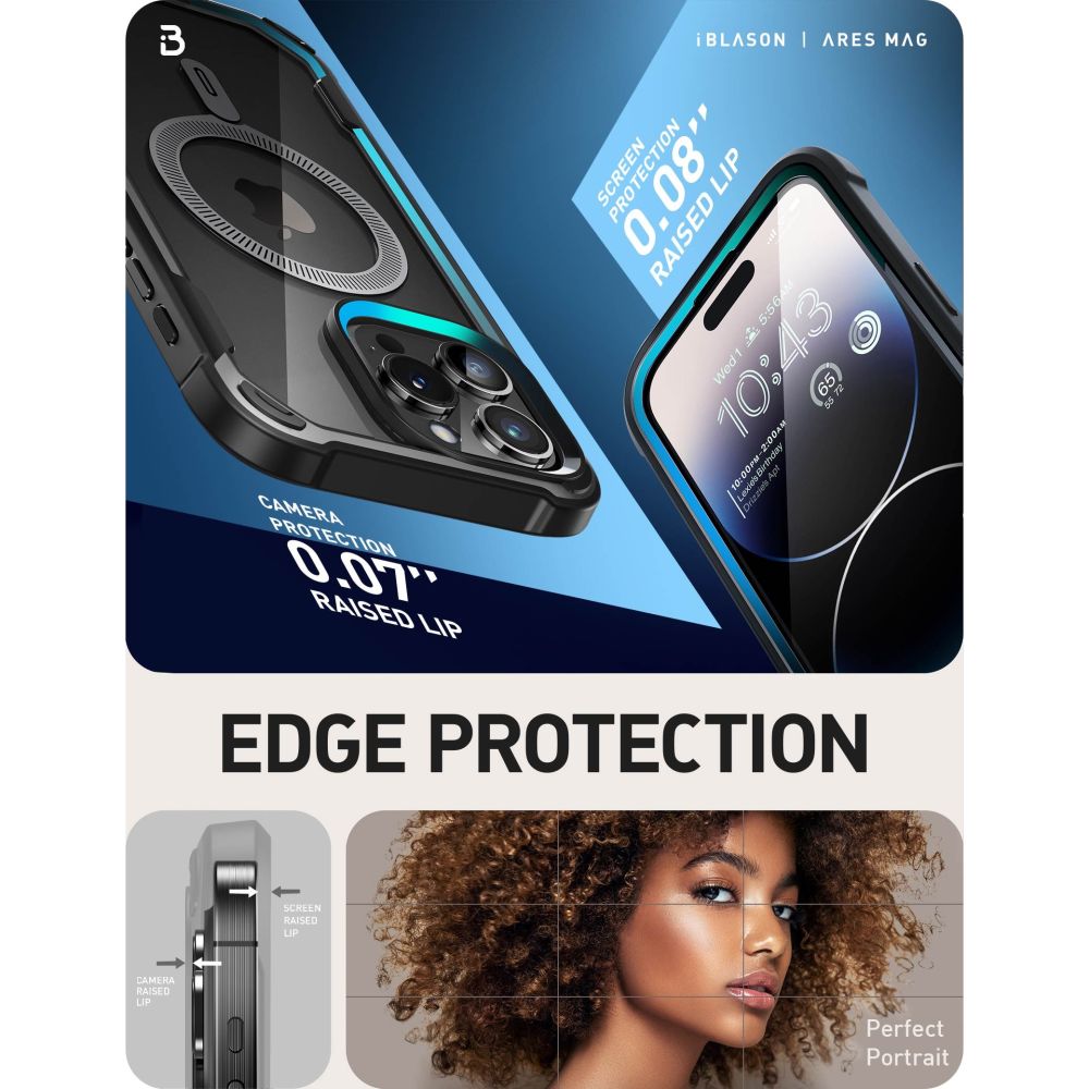  SUPCASE IBLSN ARES MAG MAGSAFE IPHONE 15 PRO MAX CRNA