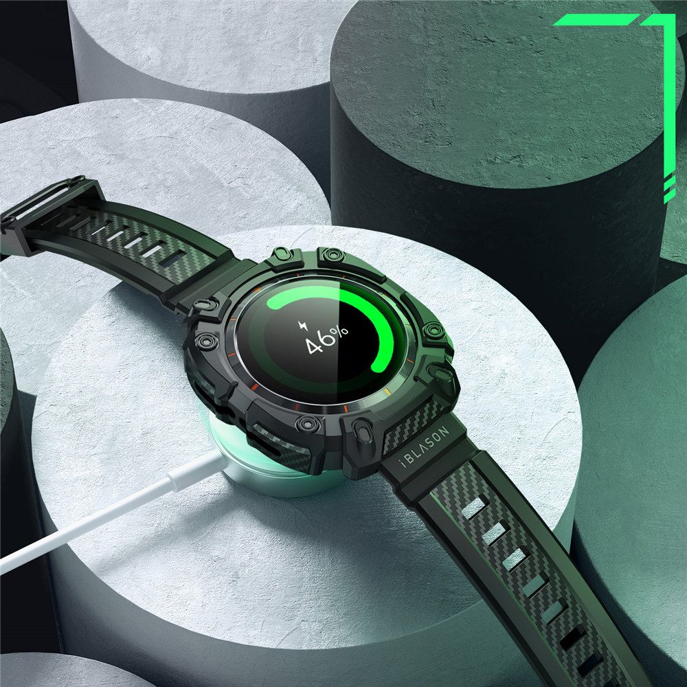 PUZDRO SUPCASE IBLSN ARMORBOX & TEMPERED GLASS 2-PACK SAMSUNG GALAXY WATCH ULTRA (47 MM) BLACK