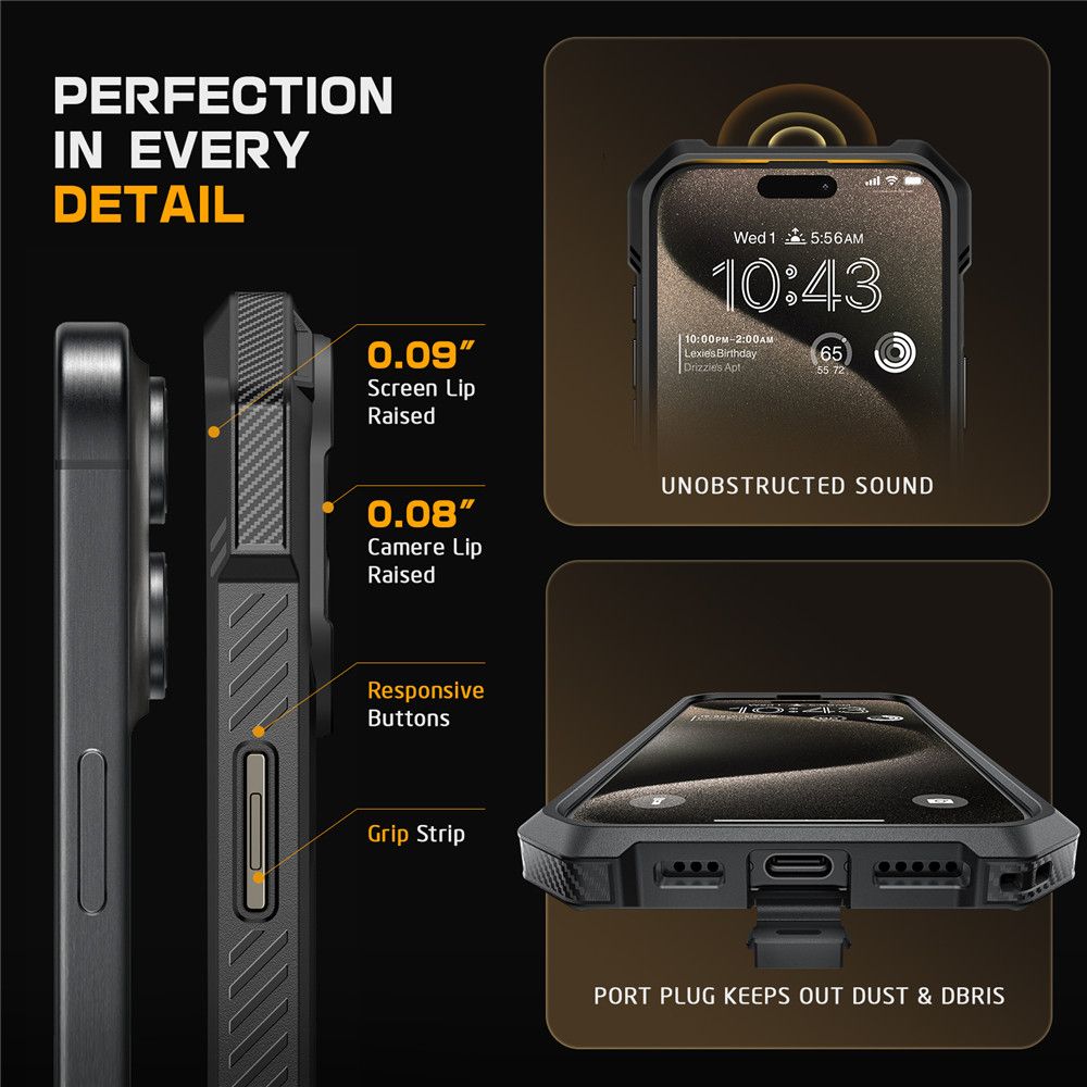 SUPCASE UB GRIP MAG MAGSAFE IPHONE 16 CRNA