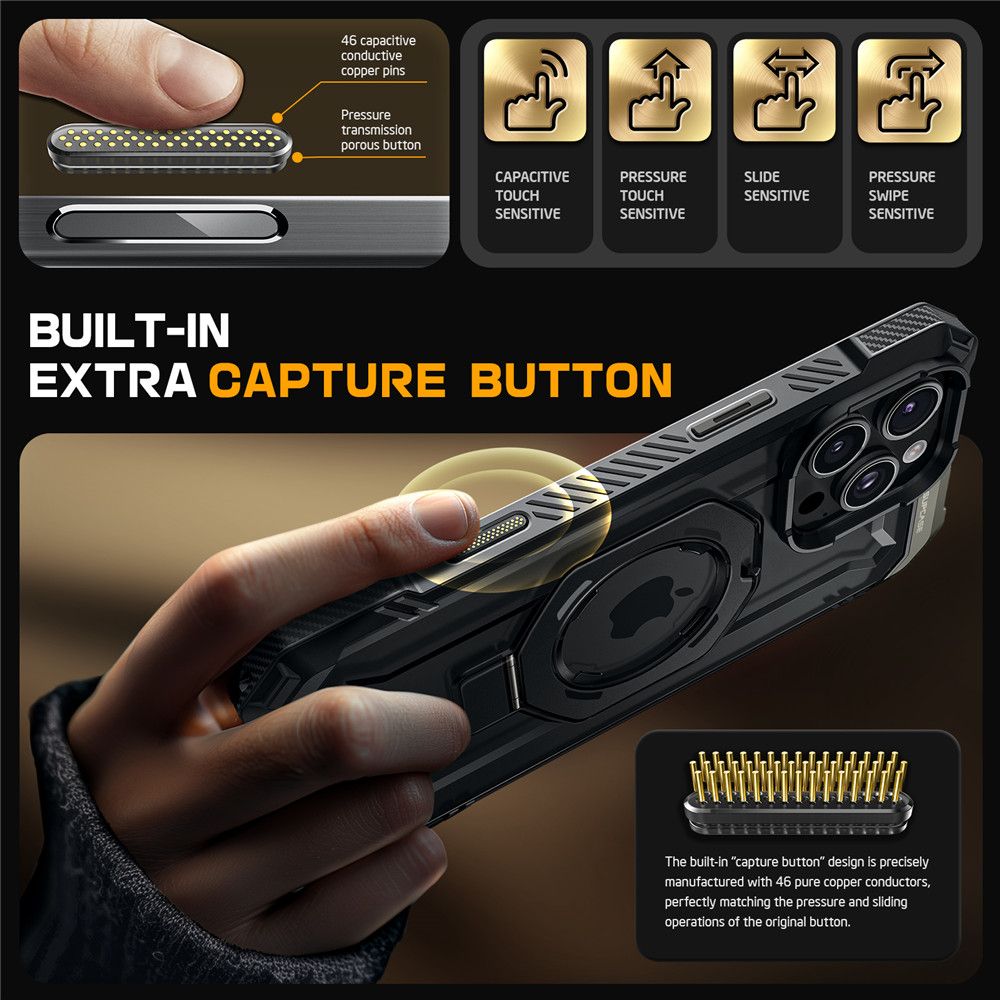 KRYT SUPCASE UB GRIP MAG MAGSAFE IPHONE 16 PRO MAX BLACK