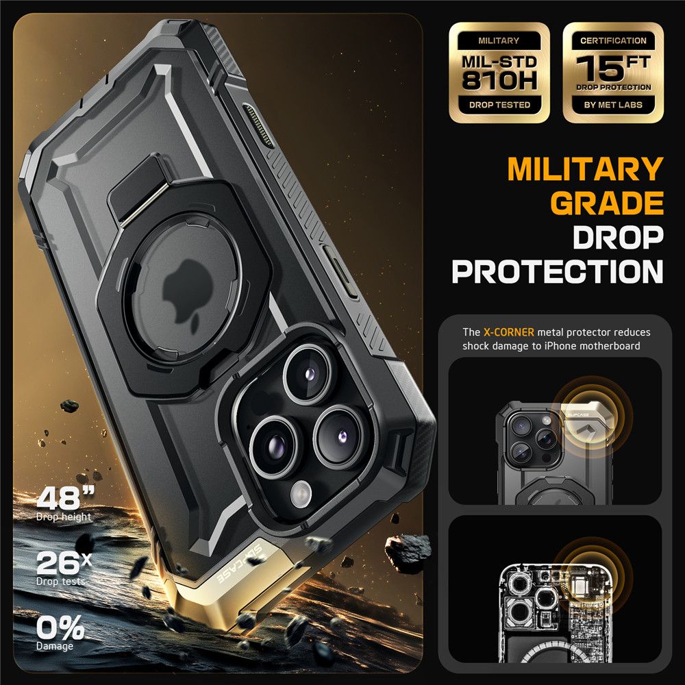 KRYT SUPCASE UB GRIP MAG MAGSAFE IPHONE 16 PRO MAX BLACK