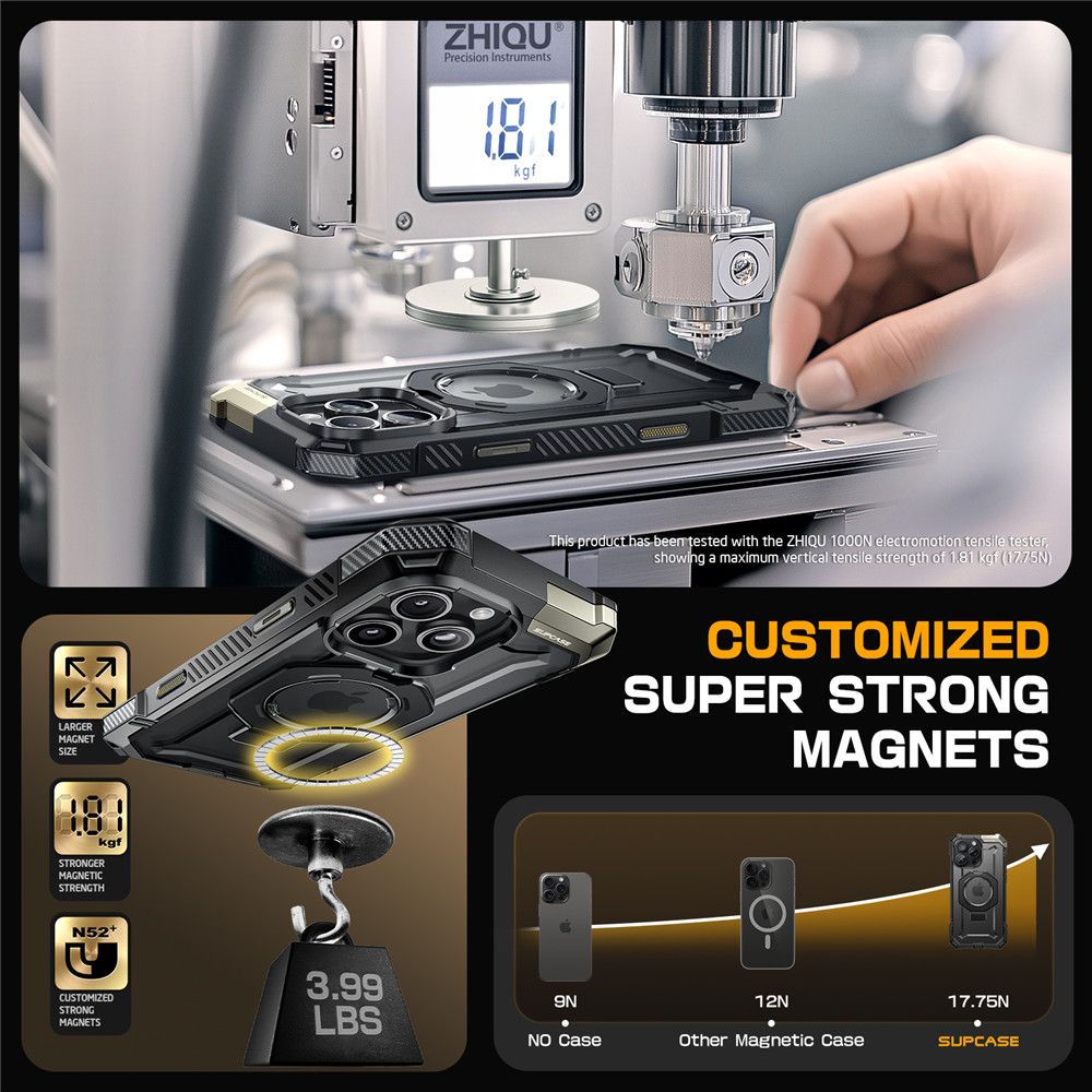 KRYT SUPCASE UB GRIP MAG MAGSAFE IPHONE 16 PRO MAX BLACK