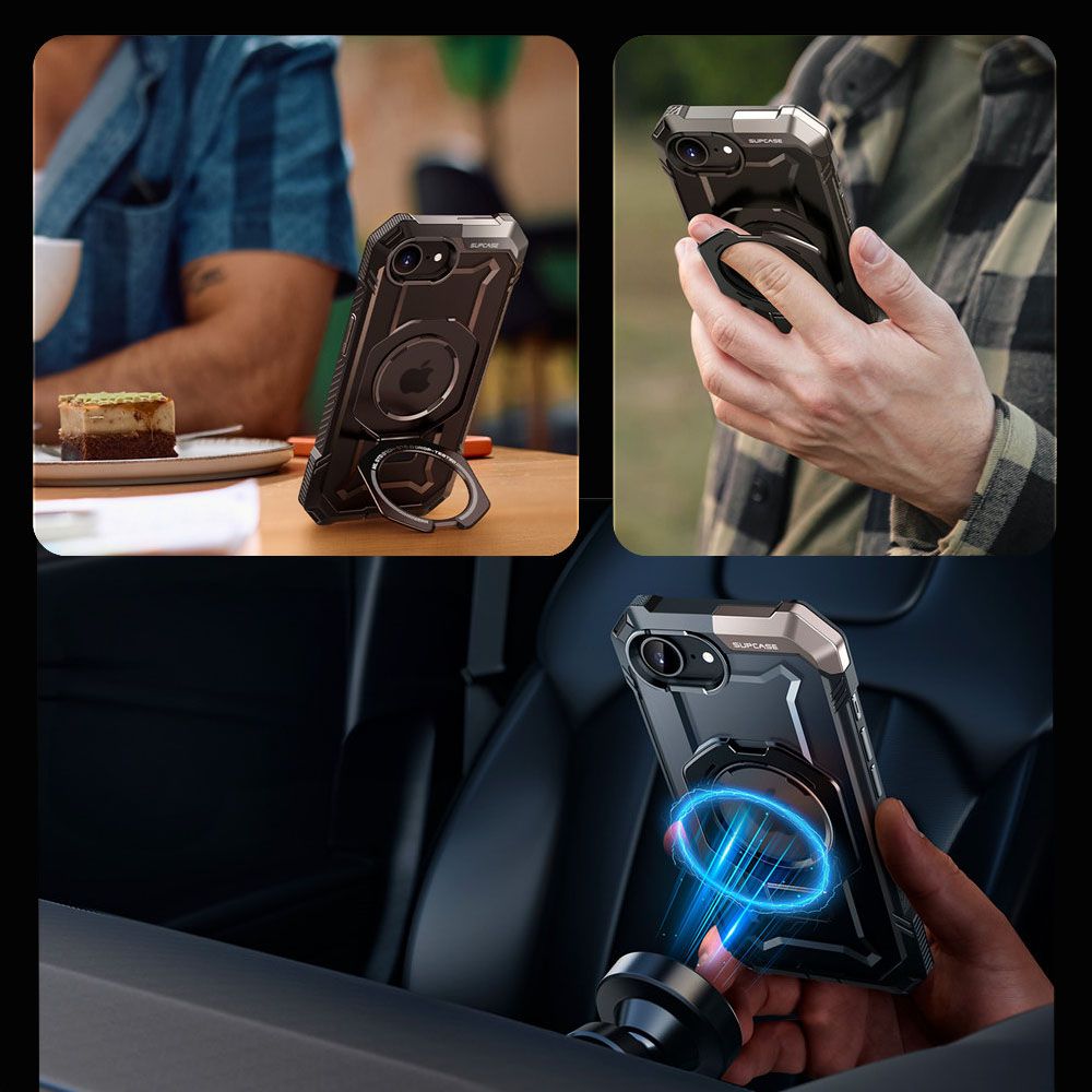 KRYT SUPCASE UB GRIP MAG MAGSAFE IPHONE 16E BLACK