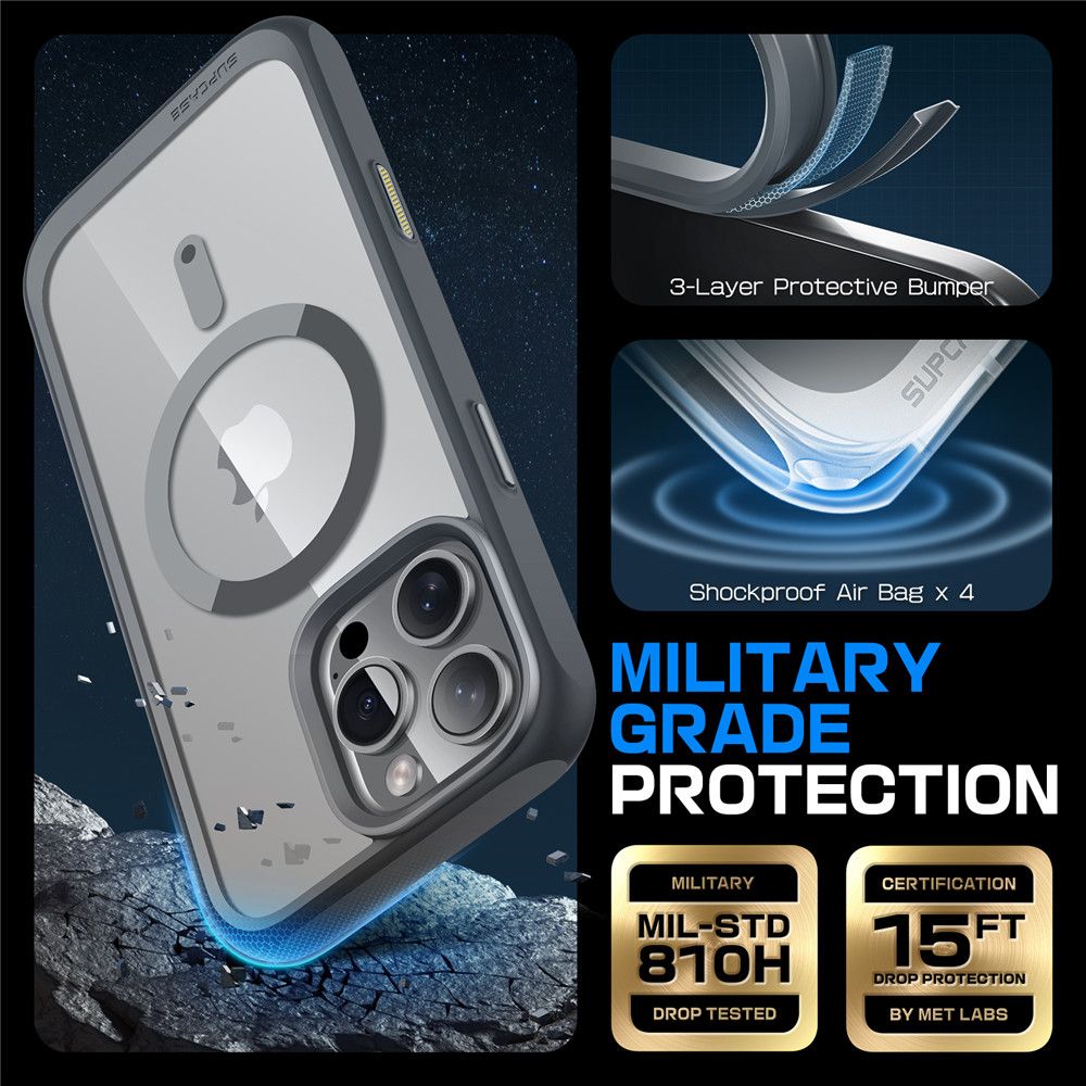 KRYT SUPCASE UB MAG MAGSAFE IPHONE 16 PRO MAX GREY
