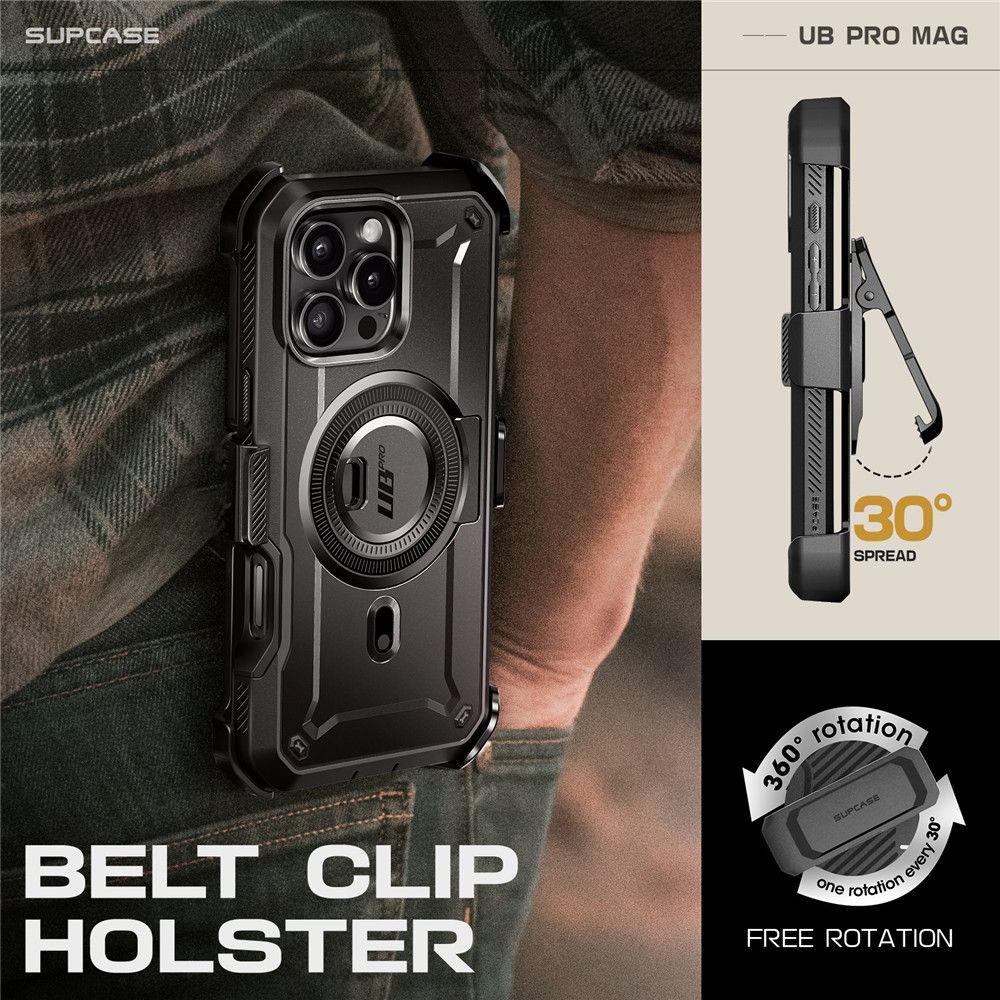  SUPCASE UB PRO MAG MAGSAFE IPHONE 16 PRO CRNA