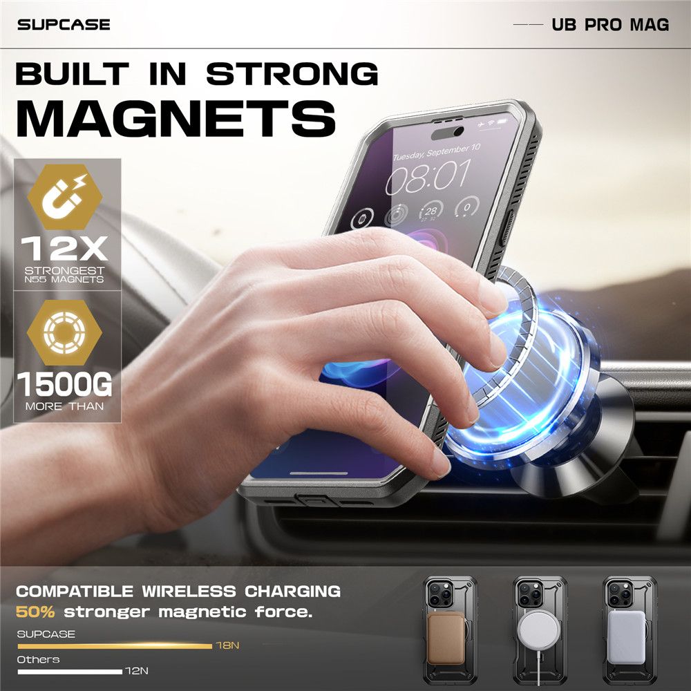 KRYT SUPCASE UB PRO MAG MAGSAFE IPHONE 16 PRO MAX BLACK