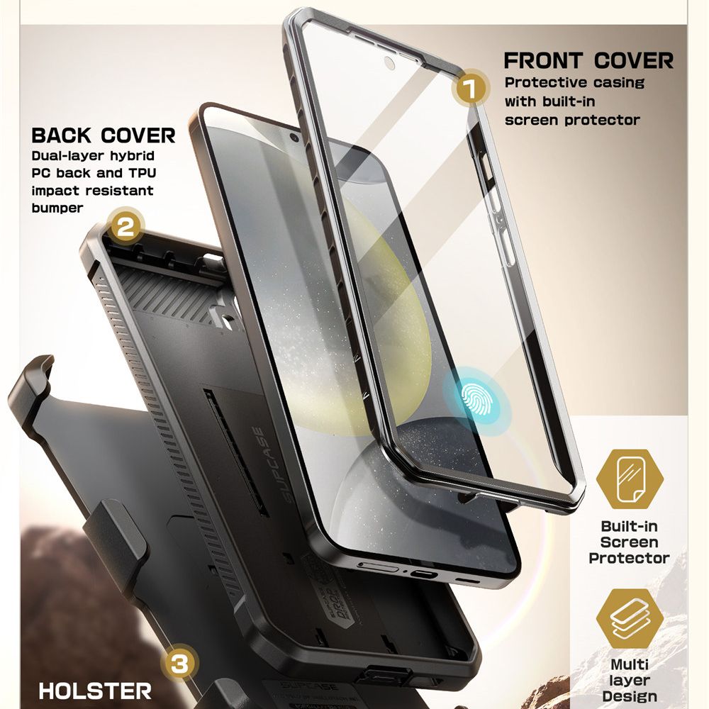 KRYT SUPCASE UNICORN BEETLE PRO 2-SET GALAXY S25+ PLUS BLACK