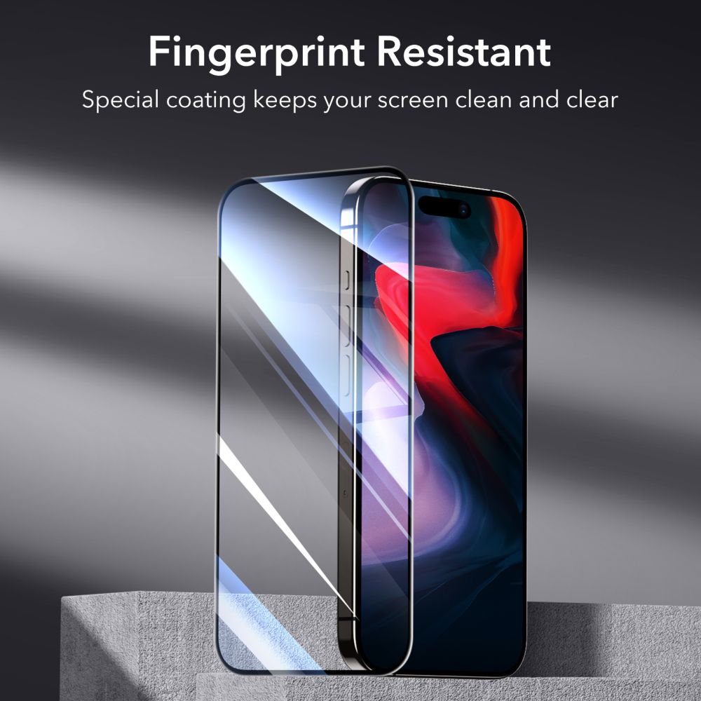 TVRDENÉ SKLO ESR TEMPERED GLASS 2-PACK IPHONE 15 PRO BLACK