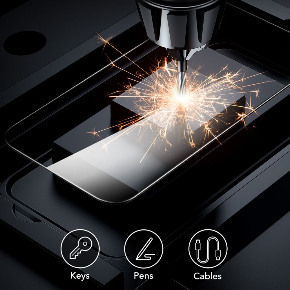 TVRĐENO STAKLO ESR  2-PACK IPHONE 16 PRO PROZIRNO