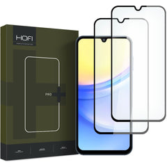 TVRĐENO STAKLO HOFI GLASS PRO+ 2-PACK GALAXY A15 4G / 5G / A25 5G CRNA 