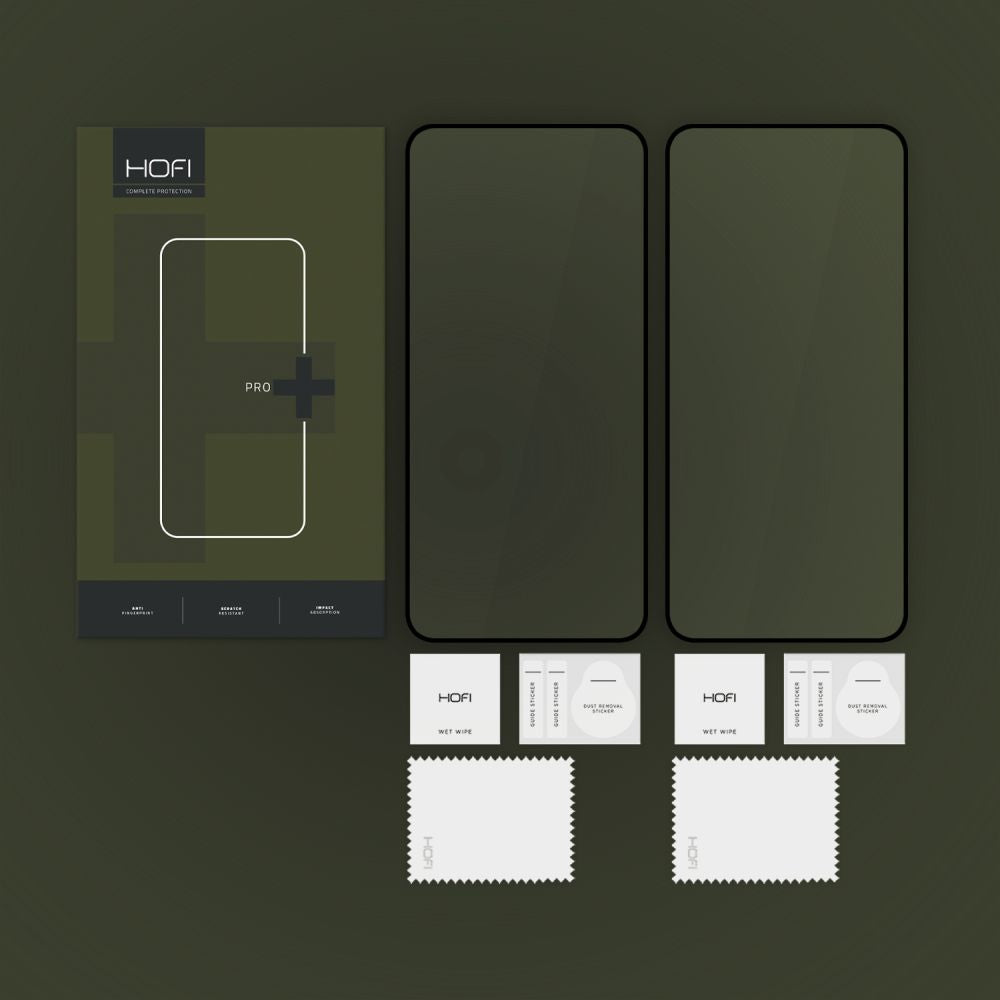 TVRĐENO STAKLO HOFI GLASS PRO+ 2-PACK GALAXY S25+ PLUS CRNA 
