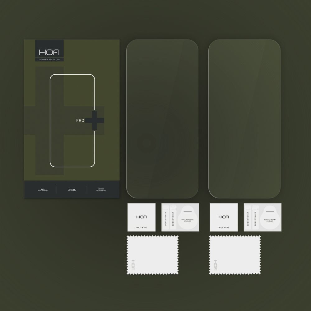 2X TVRDENÉ SKLO NA IPHONE 16 PRO MAX HOFI GLASS PRO+ 2-PACK CLEAR