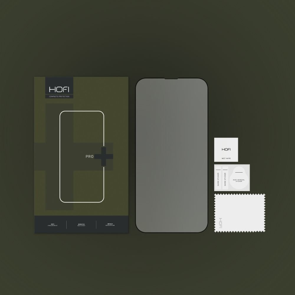 TVRDENÉ SKLO  HOFI GLASS PRO+ 13 / 13 PRO / 14 / 16E BLACK