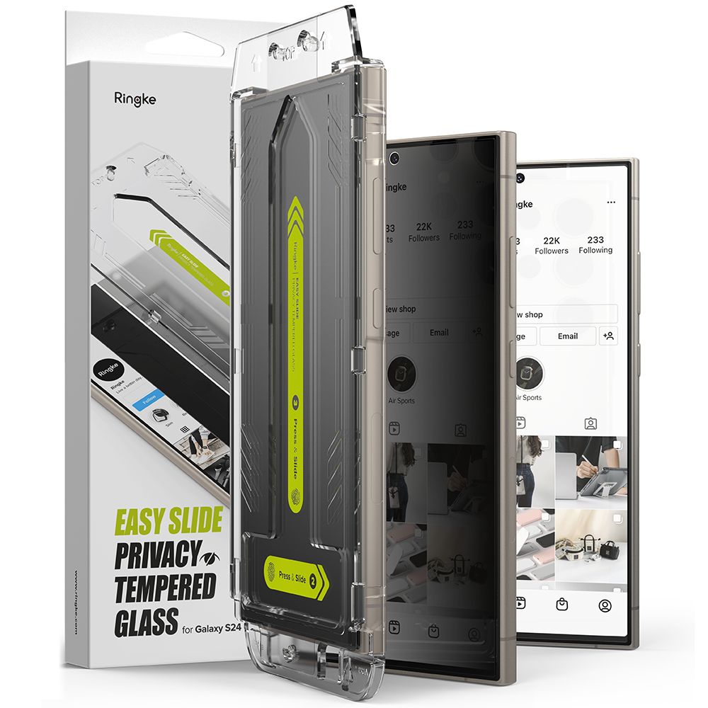2X TVRĐE STAKLO RINGKE EASY SLIDE 2-PACK GALAXY S24 ULTRA  PRIVATNOSTI