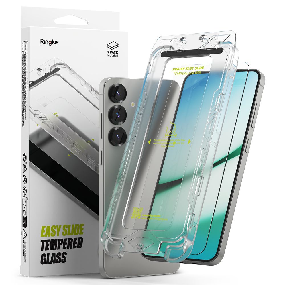  STAKLO RINGKE EASY SLIDE 2-PACK GALAXY S25+ PLUS PROZIRNO