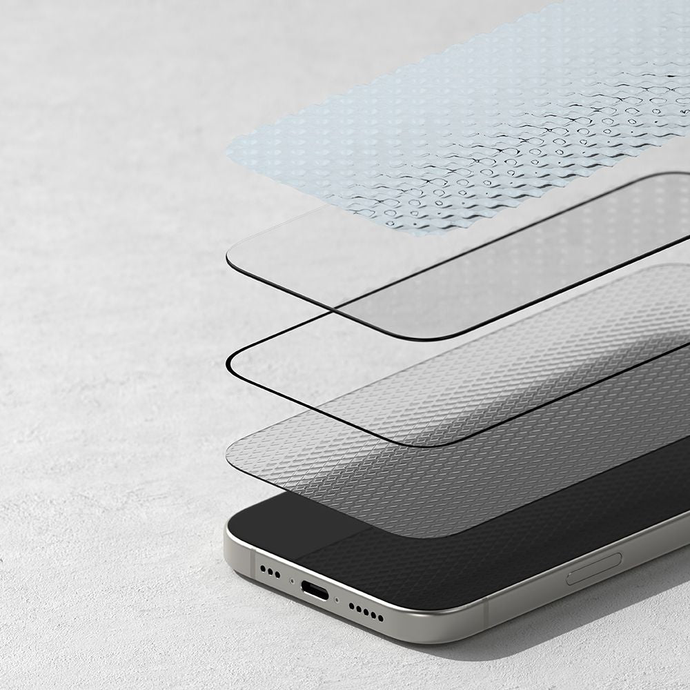 TVRĐENO STAKLO RINGKE EASY SLIDE 2-PACK IPHONE 16 PRO CRNA 