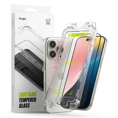 TVRĐENO STAKLO RINGKE EASY SLIDE 2-PACK IPHONE 16 PRO CRNA 