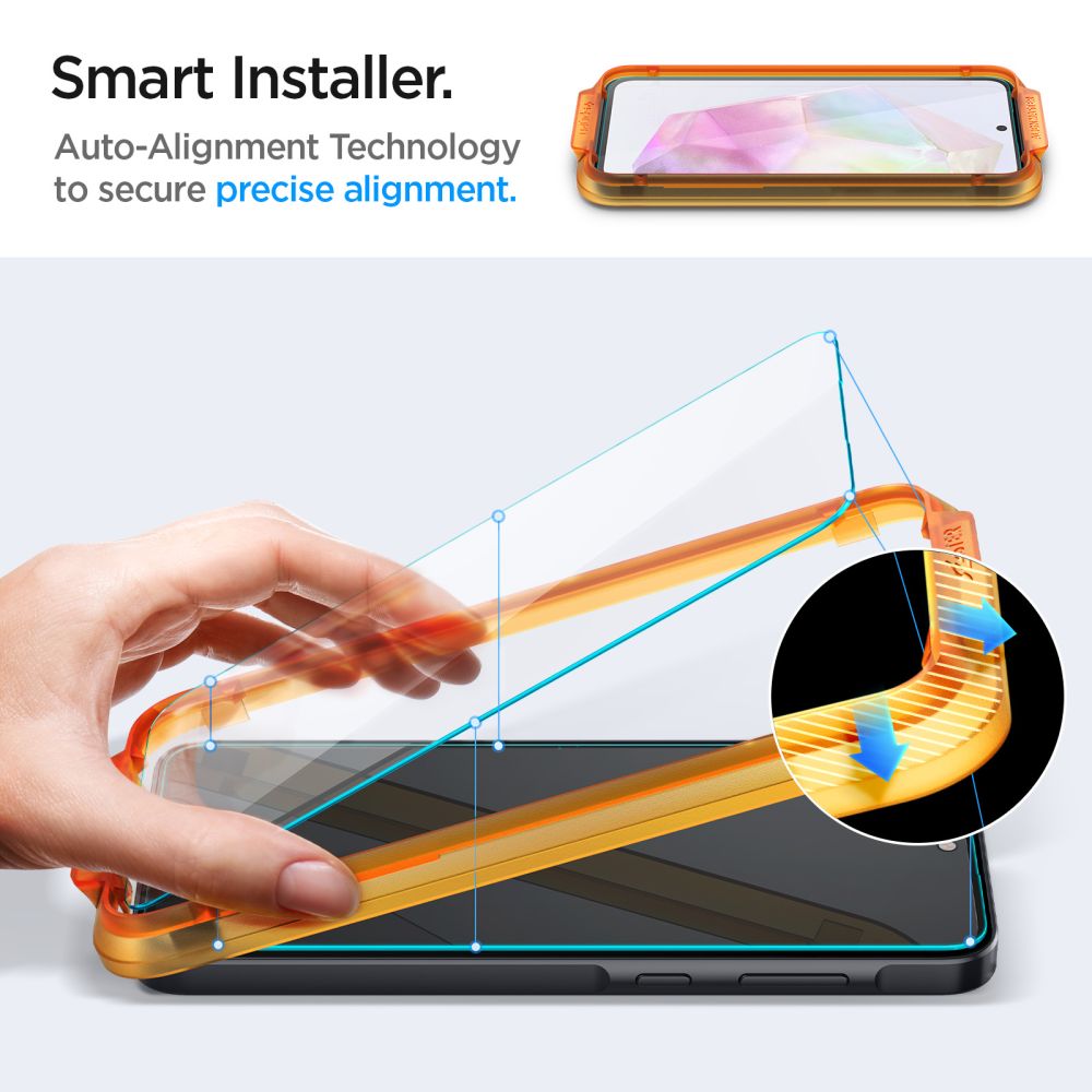 TVRĐENO STAKLO SPIGEN ALM GLAS.TR 2-PACK GALAXY A35 5G PROZIRNO