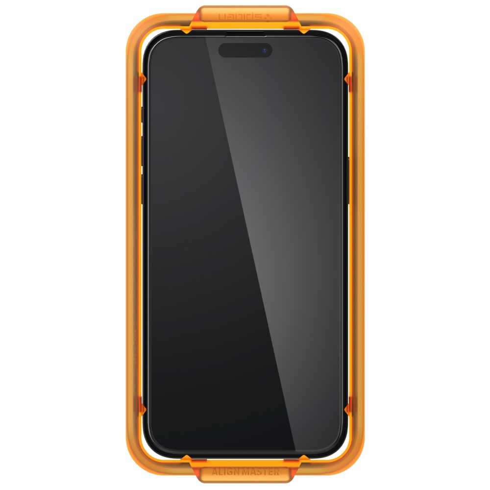 TVRĐENO STAKLO SPIGEN ALM GLASS FC 2-PACK IPHONE 15 PRO CRNA 