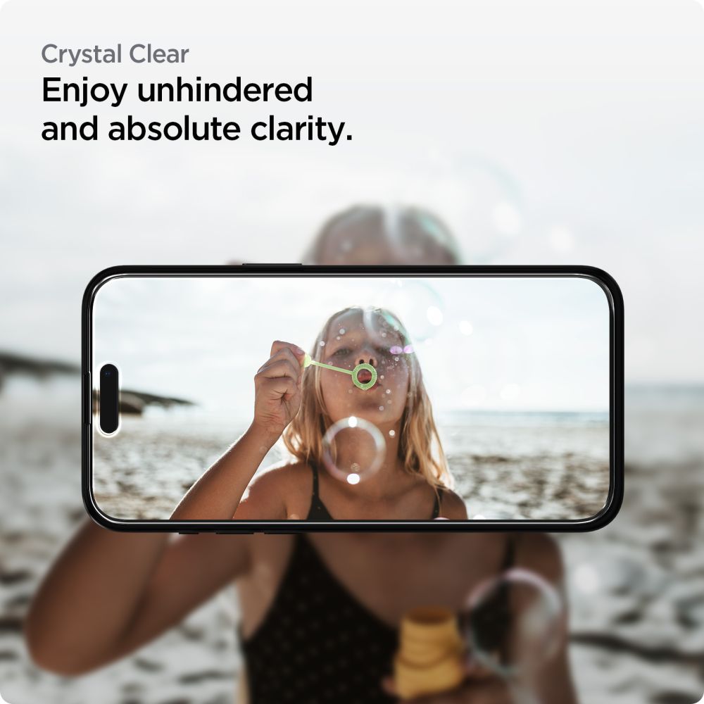 TVRĐENO STAKLO SPIGEN ALM GLASS FC 2-PACK IPHONE 15 PRO CRNA 