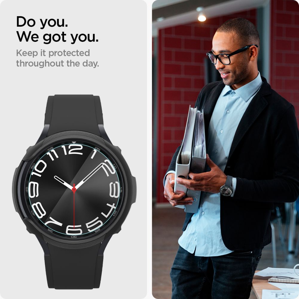 KALJENO STEKLO SPIGEN GLAS.TR ”EZ-FIT” 2-PACK GALAXY WATCH 6 CLASSIC (43 MM) PROZORNO