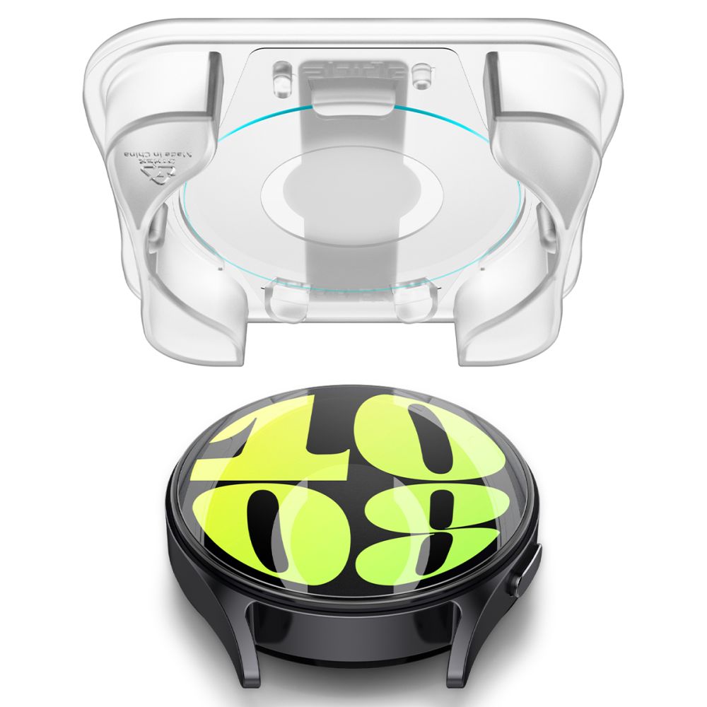 2X TVRDENÉ SKLO NA GALAXY WATCH 7 ( 40 MM ) SPIGEN GLAS.TR ”EZ-FIT” 2-PACK CLEAR