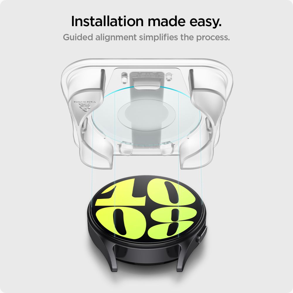 2X TVRDENÉ SKLO NA GALAXY WATCH 7 ( 40 MM ) SPIGEN GLAS.TR ”EZ-FIT” 2-PACK CLEAR