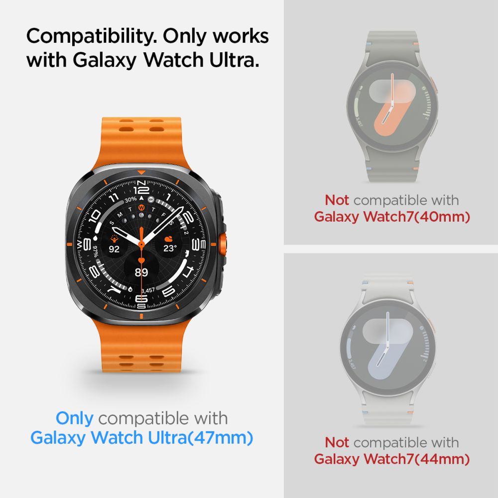 TVRDENÉ SKLO SPIGEN GLAS.TR ”EZ-FIT” 2-PACK GALAXY WATCH ULTRA (47 MM) CLEAR